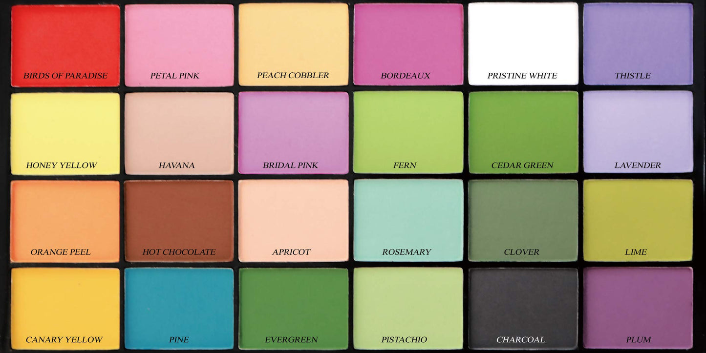Petal Crafts 24 Color Palette Petal Dust Set A - Wafer Size, Various Color S s