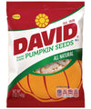 DAVID Seeds Salted and Roasted Pumpkin Seeds, Keto Friendly Snack, 5 OZ Bags, 12 Pack