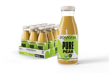 Pomona Organic Pear Juice, Cold Pressed, USDA Organic, No Added Sugar, Vegan, 8.4 Fl Oz (Pack of 12), Non-GMO, Kosher
