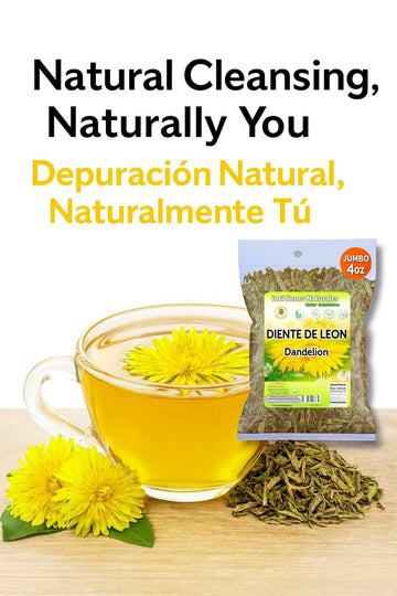 Diente de Le?n Herbal Tea - Dandelion Loose Leaf - 4 oz (113 g) - 100% Natural Vegan Non-GMO Caffeine-Free - Traditional Herbal Infusion - by BexpertsUSA