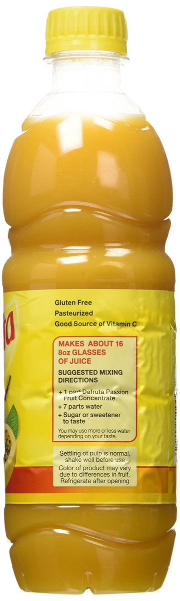 DaFruta - Passion Fruit Concentrate Juice - Suco de Maracuja Concentrado -16.9 Fl.Oz. (500ml)