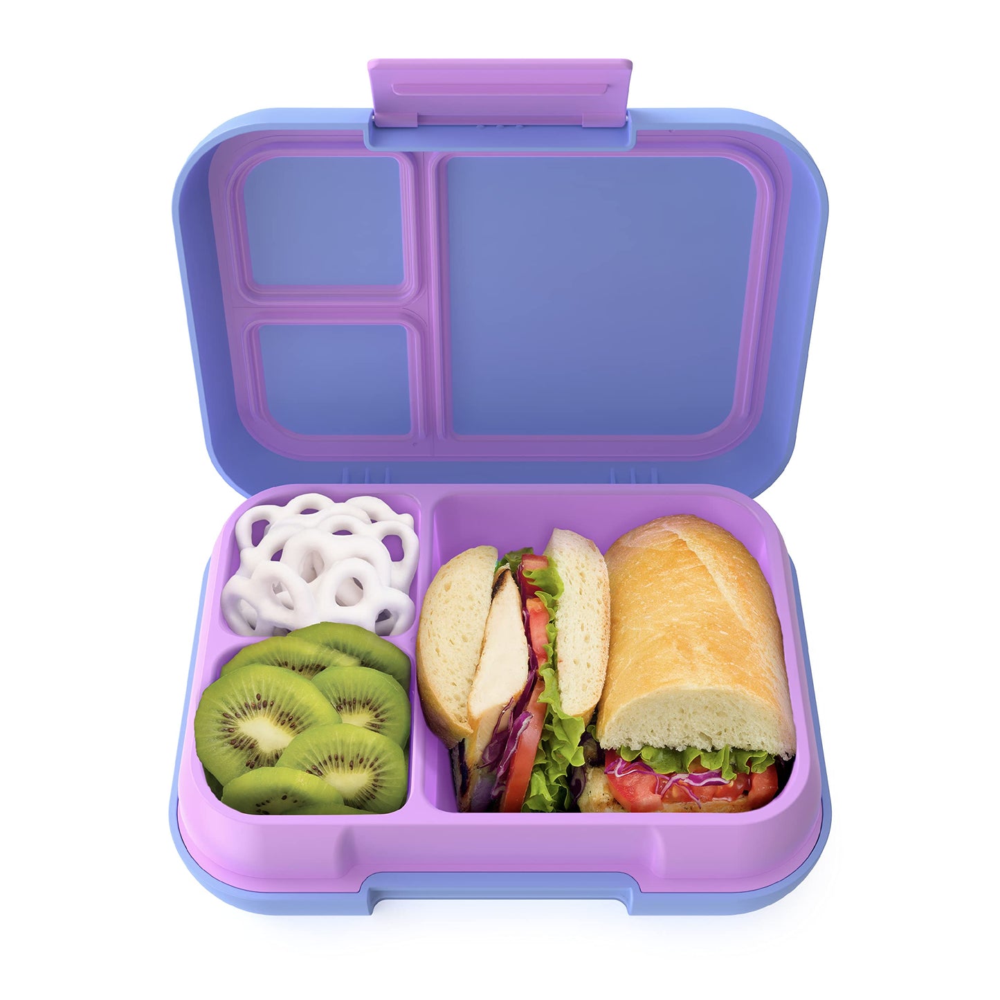 Bentgoa Pop - Leak-Proof Bento-Style Lunch Box With Removable Divider For 3-4 Compartments - Perfect For Kids 8 And Teens, Micro