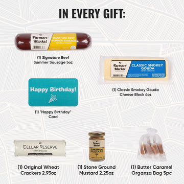 Deli Direct Farmers Market Gift Basket - Gluten Free, Keto, Low Sodium, Zero Sugar, Holiday Charcuterie Board