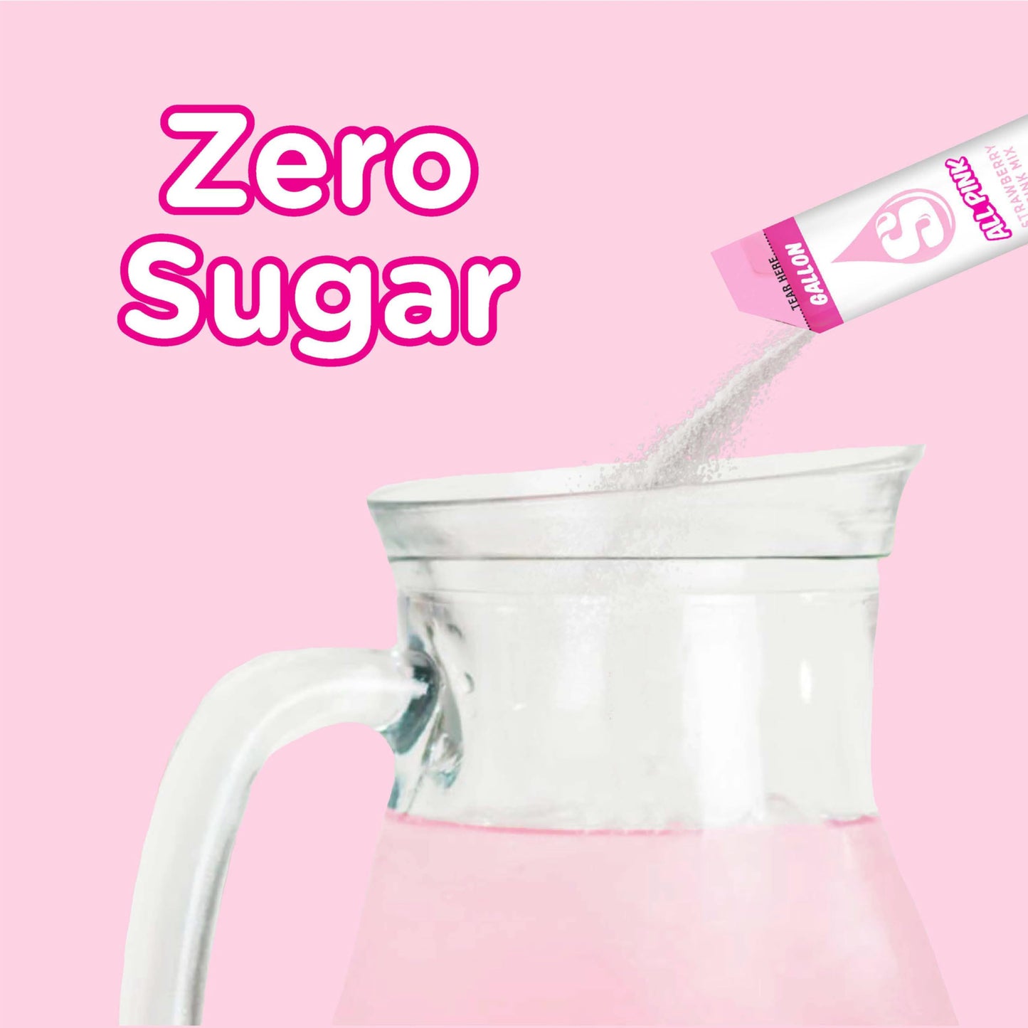 Starburst Gallons To Go Powdered Drink Mix 8-Count Box (6 Pack) All Pink Strawberry - Low Calorie and Zero Sugar Drink Mix Each Stick Makes 1 Gallon-Sized Pitcher