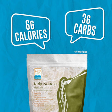 Sea Tangle Kelp Noodles (12Oz) - 6 Pack - Low Calorie Asian Noodles For Healthy Noodle Dishes - Gluten Free - Similar To Rice No