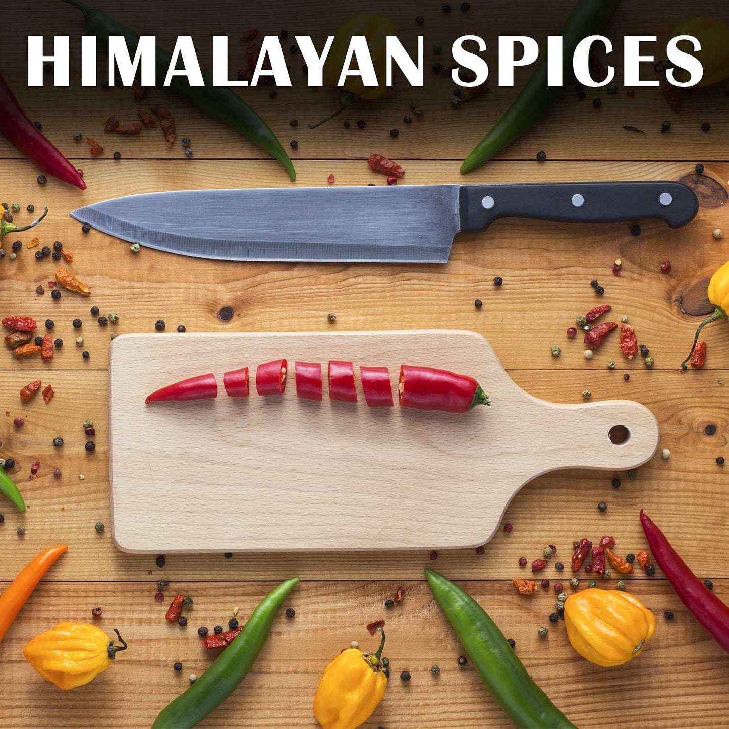 Himalayan Chef Pink Salt With Chipotle, Tall Glass Grinder, 10.58 Oz