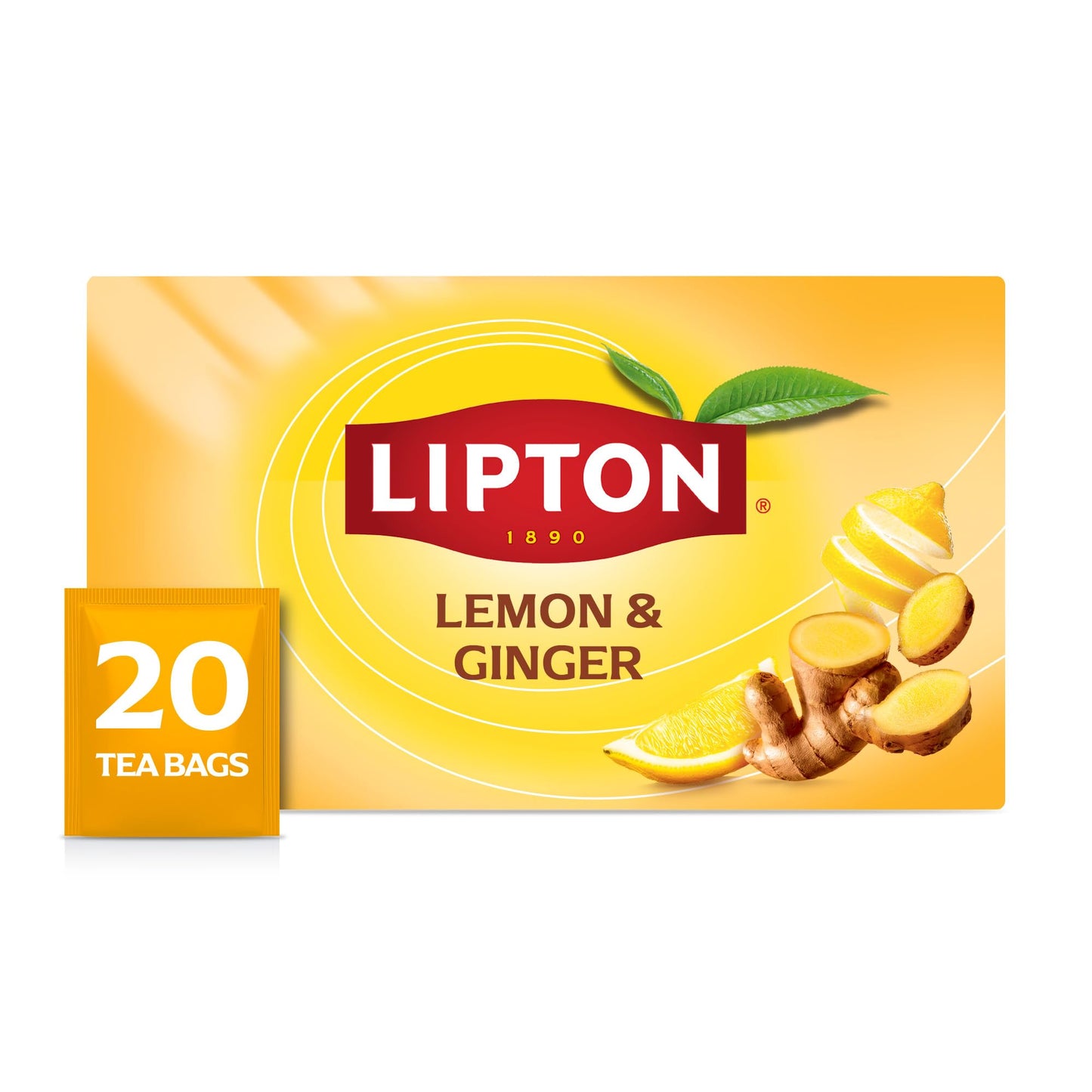 Lipton Lemon Flavor Blendger Tea Bags Energy Blend Free Tea Refresh Fruit And Herbal Tea Individually Wrapped 20 Tea Bags