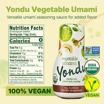 Yondu Vegetable Umami Seasoning Sauce – All-Purpose Flavor Boost – 9.3 Fl Oz