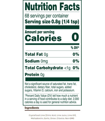 True Lime Lime, Garlic & Cilantro Spice Blend, 1.94 Ounces