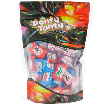 ZOTZ FIZZY Candy 1 lb Bulk Bag - Assorted Fruit Flavors, Fizzing Candies, Individually Wrapped (82 Pieces) by Donty-Tonty