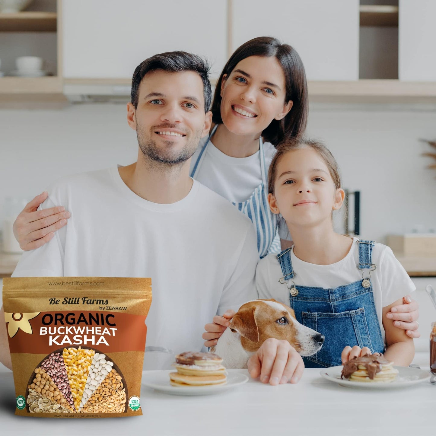 Organic Buckwheat Kasha Roasted (2.8 Lb) Be Still Farms - Grechka Buckwheat Cereal From Toasted Groats Bulk No Hulls - Easy To P