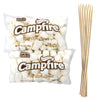 2 Pounds Of Large White Marshmallows With Bonus Roasting Sticks - Made With Natural Vanilla, No Artificial Flavors - Great For C