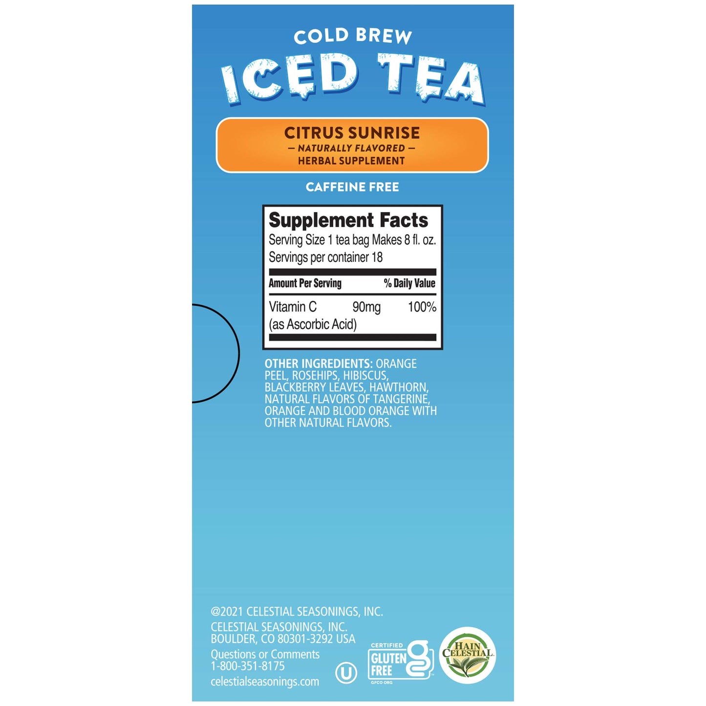 CS CLD BRW ICE T CITRUS ( 6 X 18 BAG )