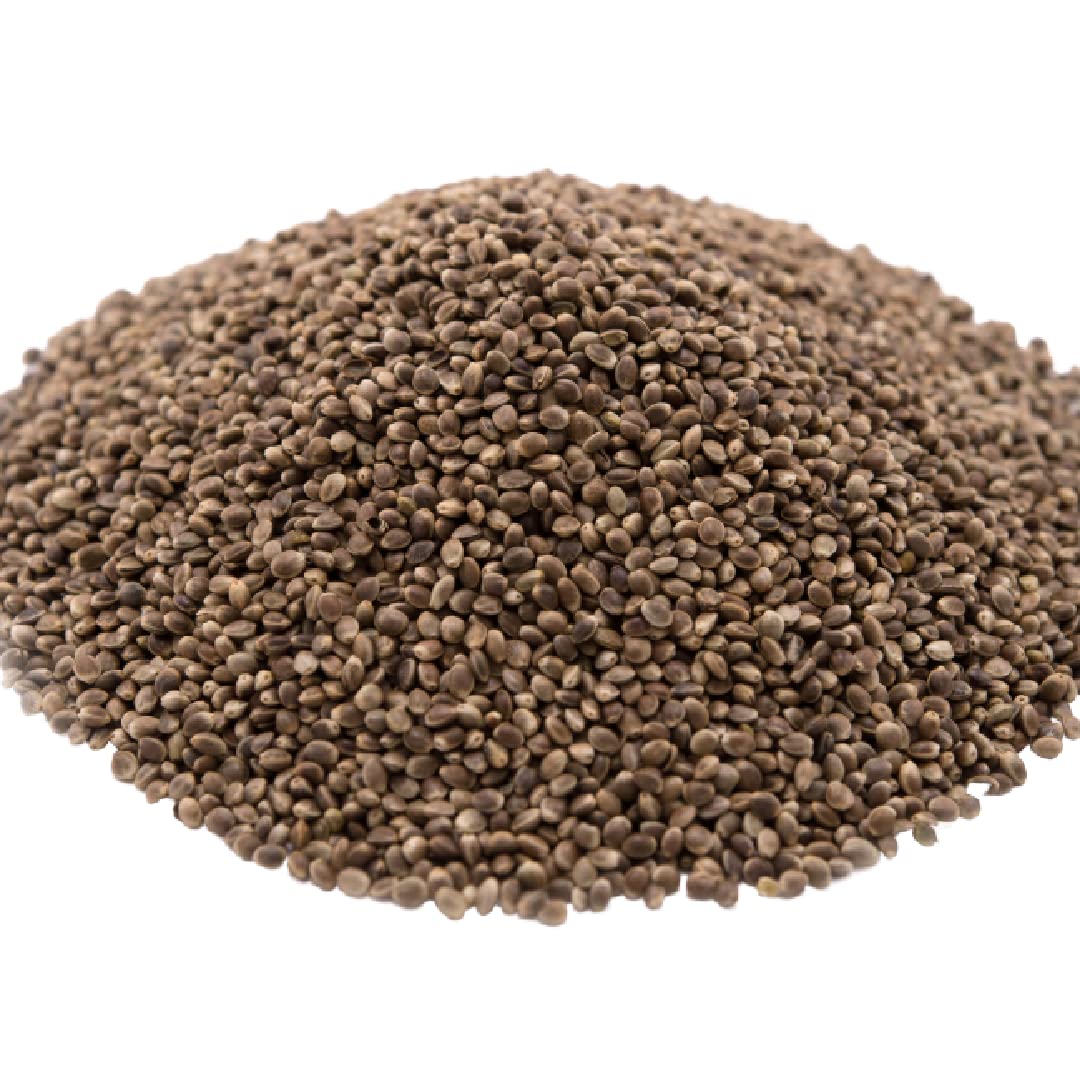 GERBS Roasted Unsalted Whole Hemp Seeds 2 LBS. Premium Grade | Resealable Bulk Bag |High in Magnesium, Protein & Fiber| Gluten P