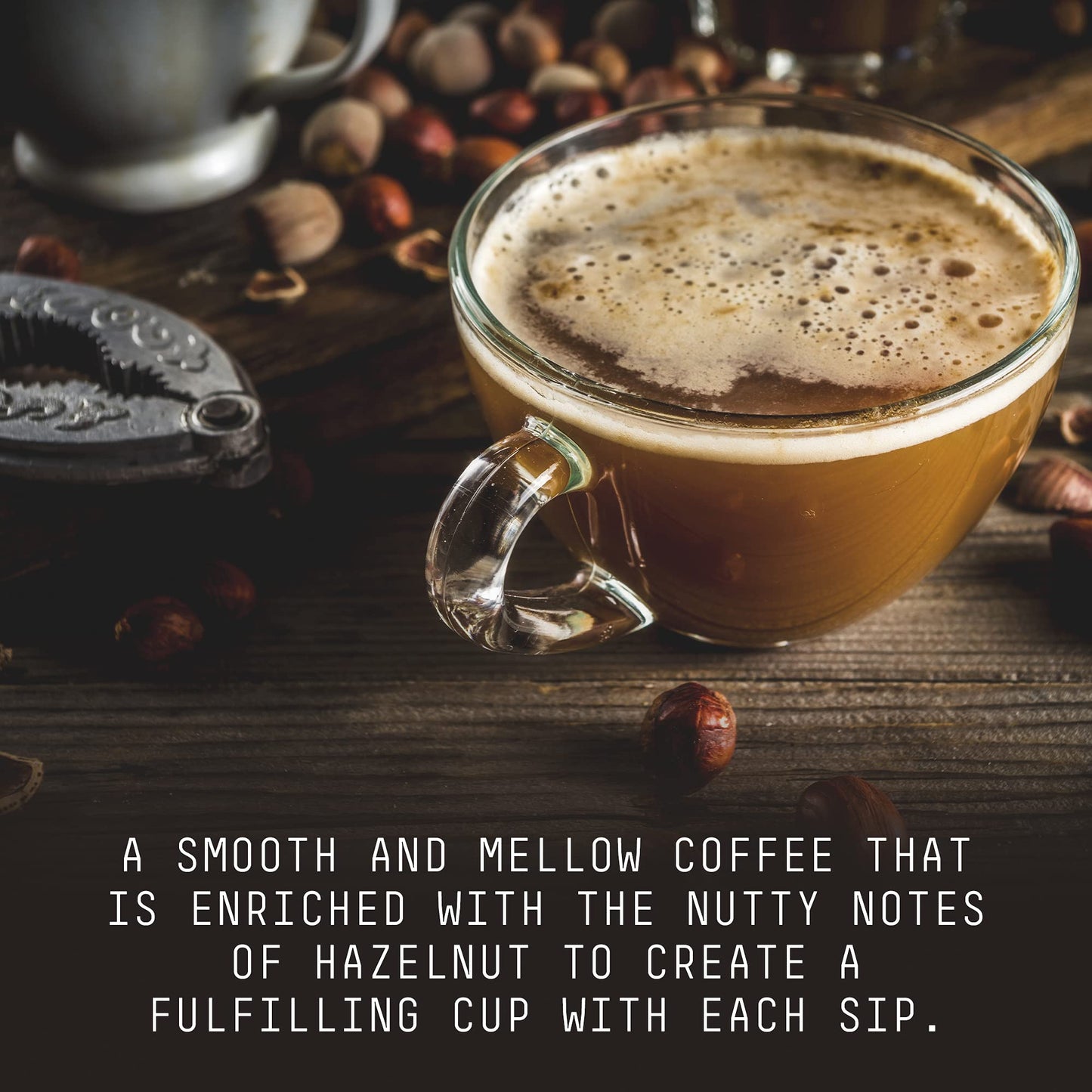 Stone Street Flavored Ground Coffee, Hazelnut Supreme, 100% Colombian Arabica, Medium Roast, 16 Ounce