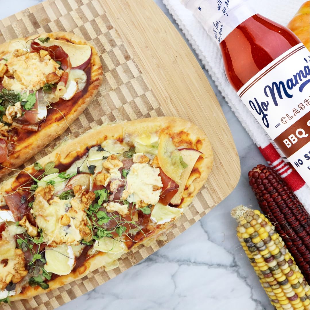 Yo Mamas Foods Keto Barbecue BBQ Sauce - (Pack of 4) - No Sugar Added, Low Carb, Vegan, Gluten Free, Paleo Friendly, and Made w