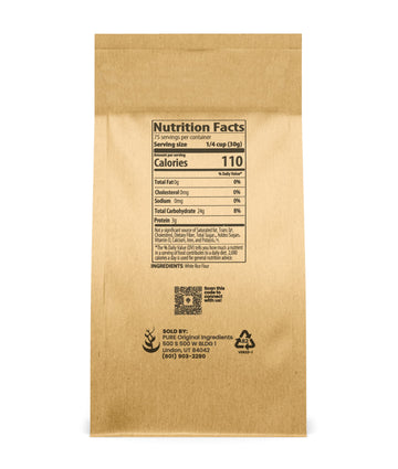 Pure Original Ingredients White Rice Flour (5 Lb) Unbleached & Untreated, Flour Alternative, Vegan.