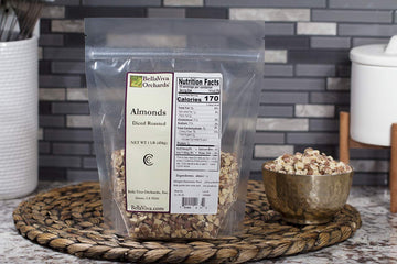 Bella Viva Orchards Diced Roasted Almonds, 1 lb of Roasted Diced Almonds