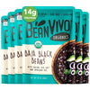 BeanVIVO Plant-Based Protein Baja Black Beans - Gluten-Free, Good Source of Fiber, 10 oz (Pack of 6)