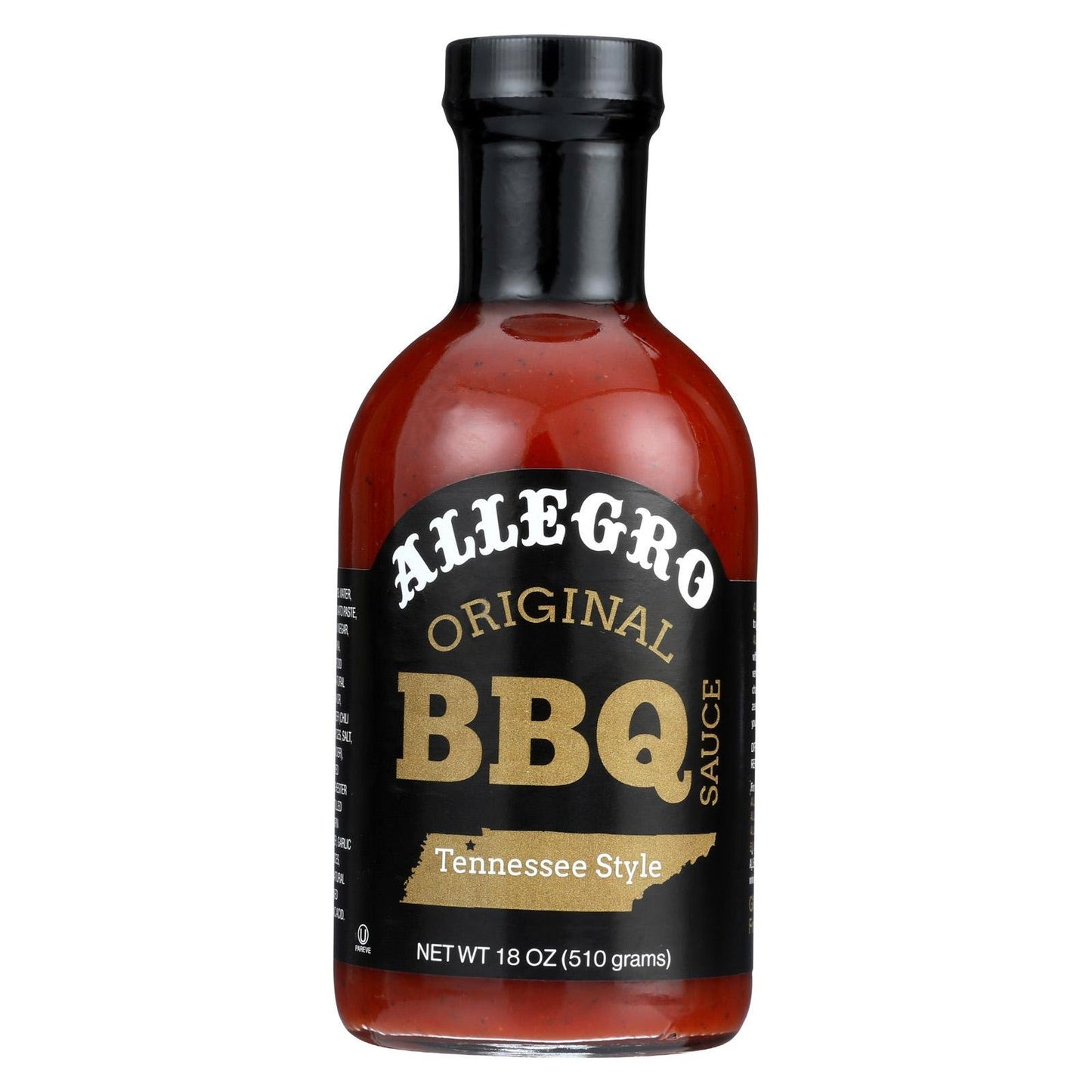 Allegro Barbecue Sauce - Hickory Smoke Marinade for Chicken, Pork, Ribs & Burgers, 18 Oz, Kosher & Gluten Free