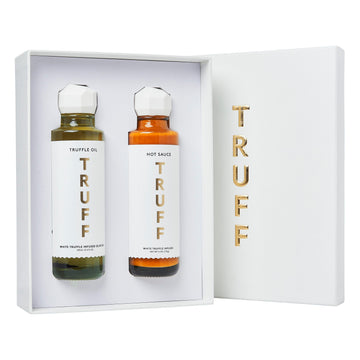 Truff White Truffle Gift Set, White Truffle Oil And Hot Sauce, Holiday 2-Pack