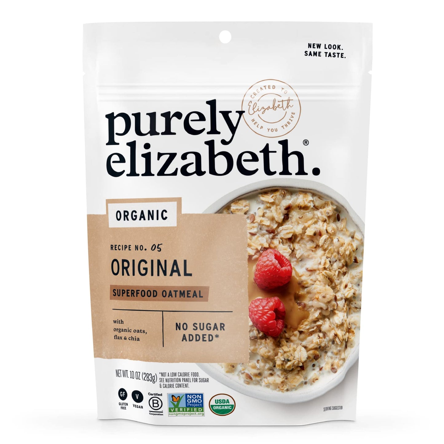 Purely Elizabeth Superfood Oats - Gluten-Free Oats & Non-GMO Project Verified | 100% Vegan & Packed with Protein & Fiber | Origi
