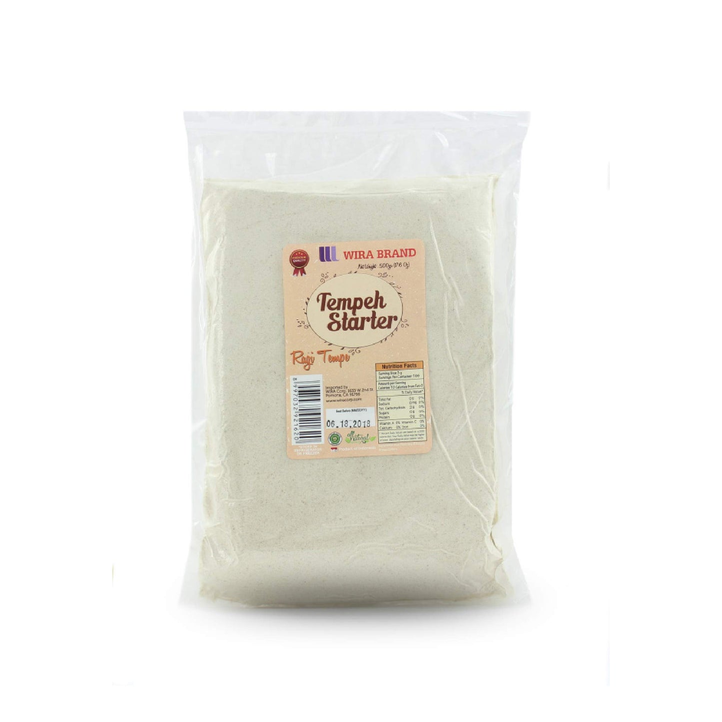 Wira Tempeh Starter (Ragi Tempe) 17.50 Ounce (Pack Of 1