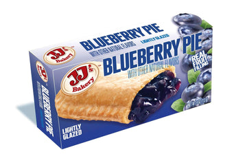 JJ s Bakery Blueberry Pie Snack Pies, Individual Dessert, Fresh-Baked, Nut-Free, Kosher Parve, 4 Oz Each (Pack of 12)