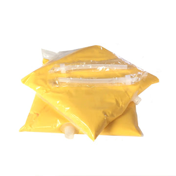 Paragon 2108C-1-Four Pouch (Case) Muy Fresco Cheddar Cheese Sauce Bags, Disposable Pouches, (4) Bags, Yellow, 6.87 Pound