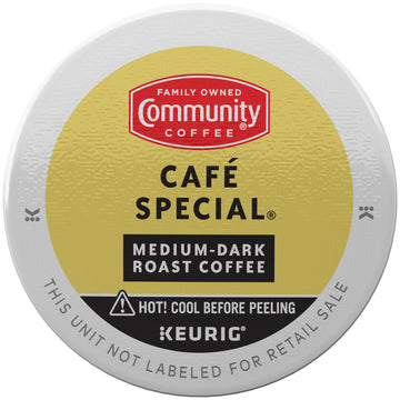 Community Coffee Café Special Medium-Dark Roast Single Serve Keurig K-Cup Pods 32 Ct Box
