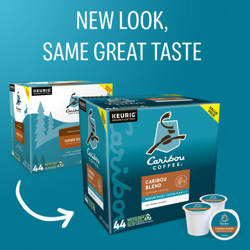 Caribou Coffee Caribou Blend, Keurig Single-Serve K-Cup Pod, Medium Roast Coffee Pods, 44 Count