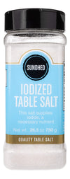 Sundhed Iodized Table Salt in Refill | 750 Grams (26.45 oz) | Kosher Certified - Gourmet Salt