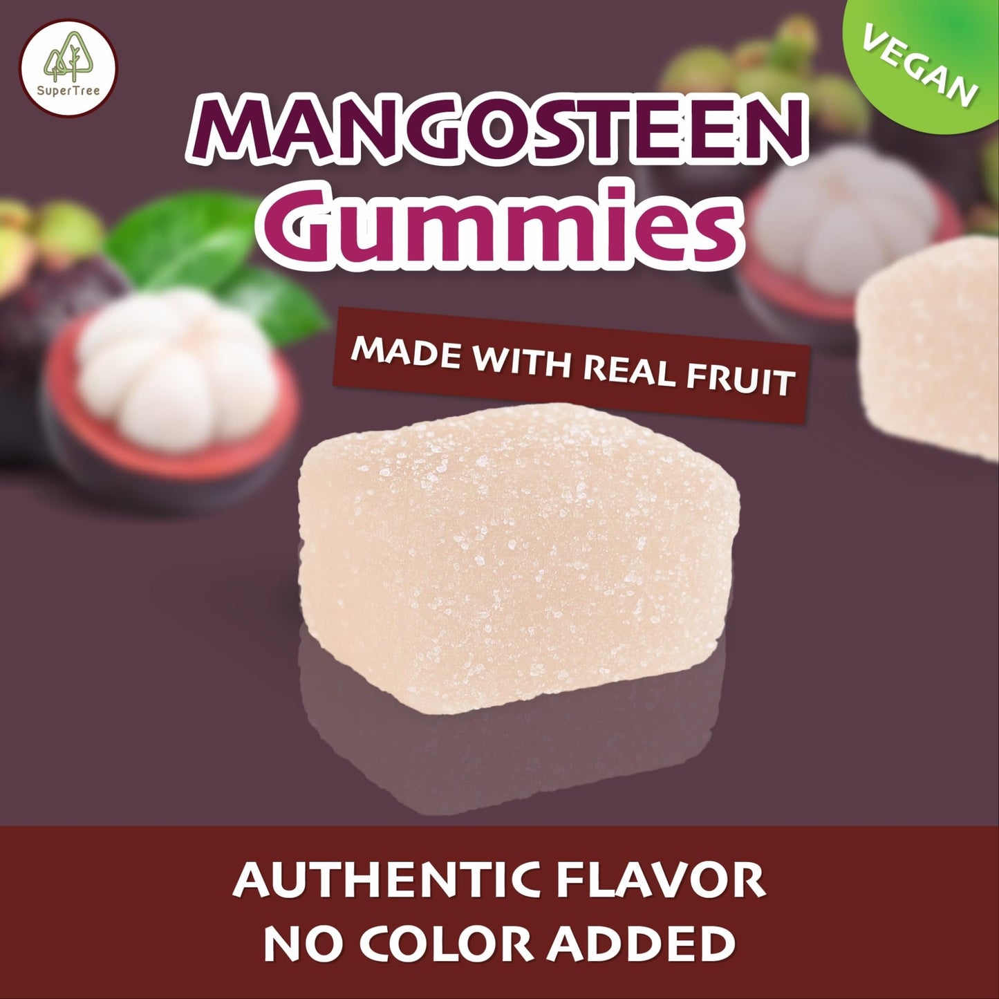 Tropical Fruit Gummies: Mangosteen - Vegan Chewy Candy Made With Real Fruit, No Preservatives, Exotiv Flavors From Thailand - 14
