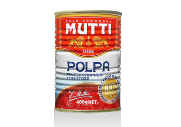Mutti Crushed Tomatoes (Polpa), 14 Oz. | 1 Pack | Italy’S #1 Brand Of Tomatoes | Fresh Taste For Cooking | Canned Tomatoes | Vegan Friendly & Gluten Free | No Additives Or Preservatives