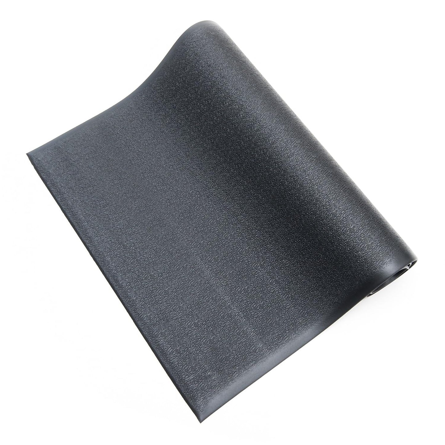 Bertech Anti Fatigue Floor Mat (Made In Usa), 3 Feet Wide X 12 Feet Long X 3/8 Inches Thick, Textured Pattern Top, Black, Bevell