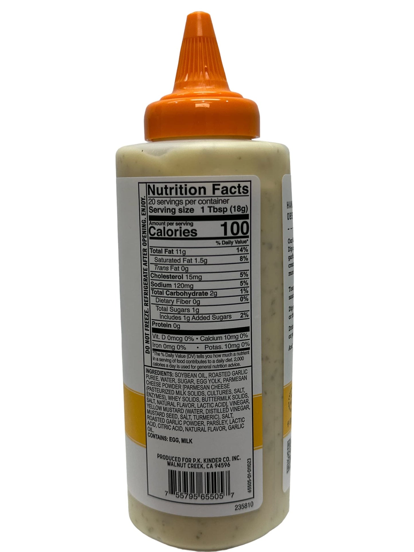 Kinder'S, Garlic Parmesan Wing Sauce & Dip, 12.7 Ounce