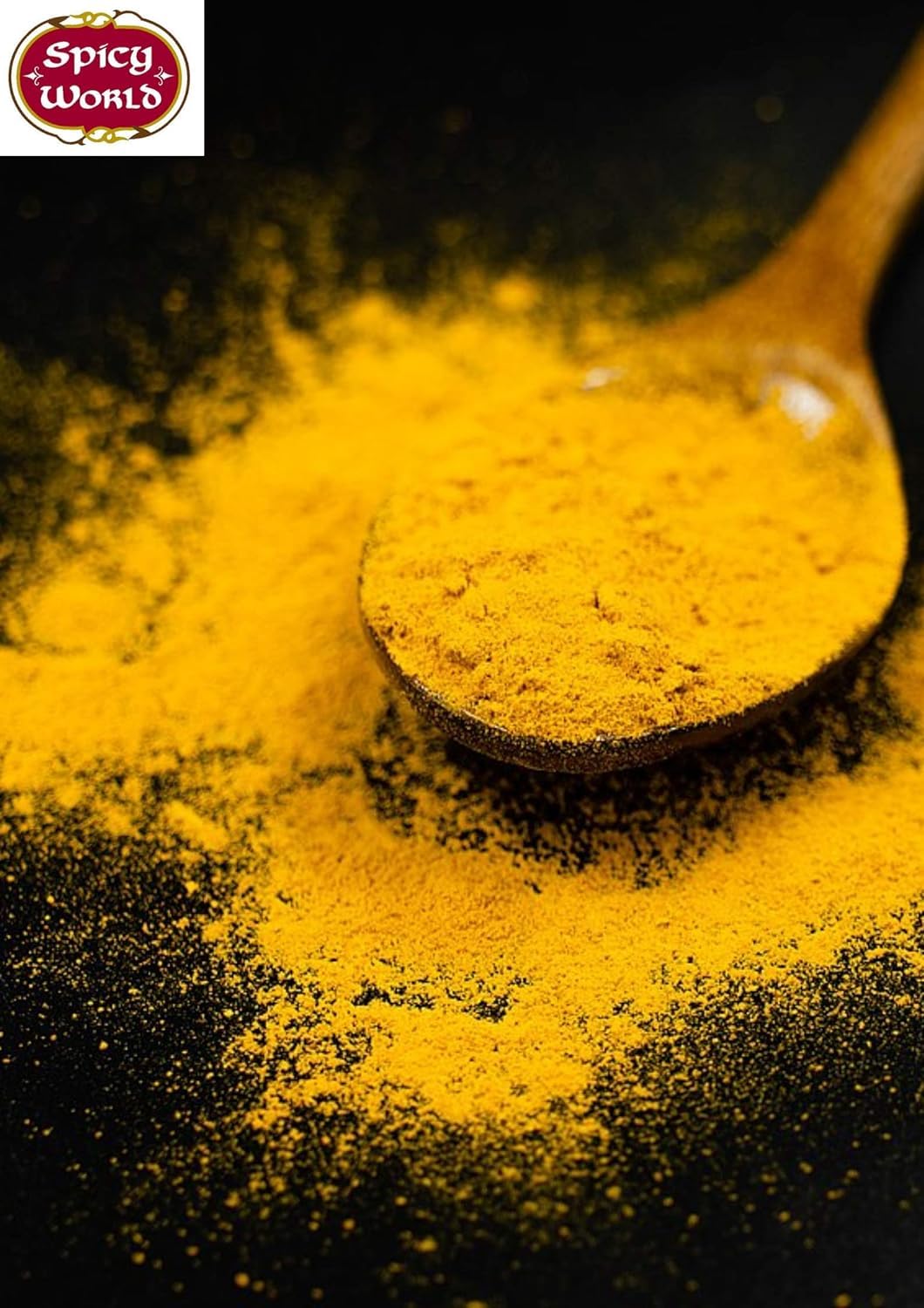 Spicy World Turmeric Powder Ground 7 Oz Bag - Indian, Pure, Raw, With Curcumin