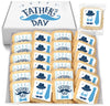 Fathers Day Cookies Party Favors 24 Pack Decorated Treats Bulk for Dad | INDIVIDUALLY WRAPPED Sugar Cookies | Gift Basket Peanut