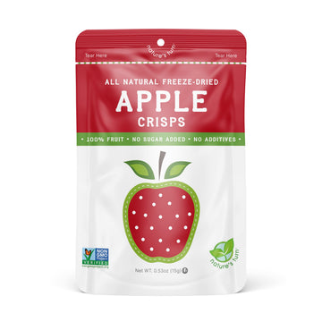 Nature'S Turn Freeze-Dried Fruit Snacks, Apple Crisps, Pack Of 12 (0.53 Oz Each)