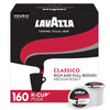 Lavazza Singleserve Coffee Kcups For Keurig Brewer, Classico, 160 Count, (Pack Of 4)
