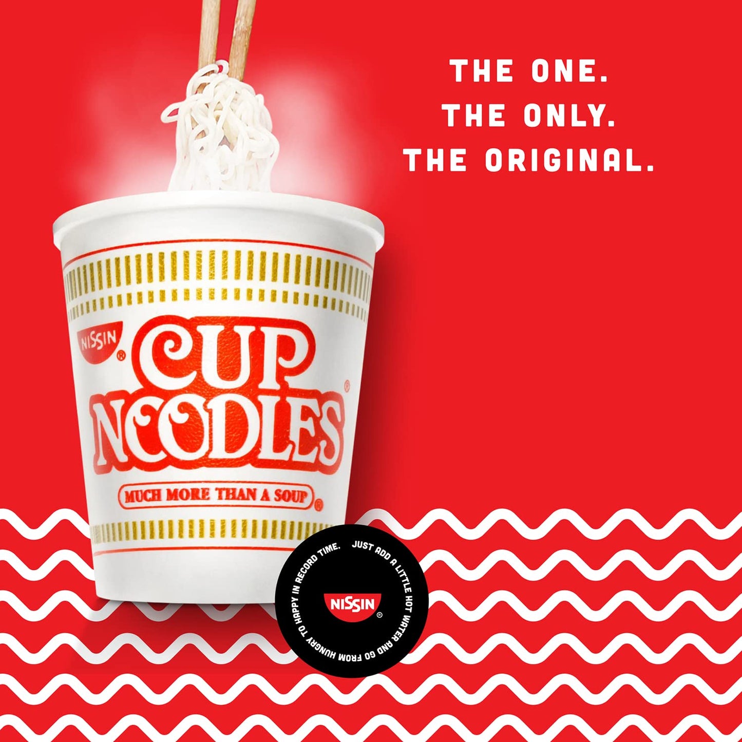 Nissin Cup Noodles Ramen Noodle Soup, Chicken, Microwaveable Paper Cup, 2.25 Ounce (Pack Of 12)