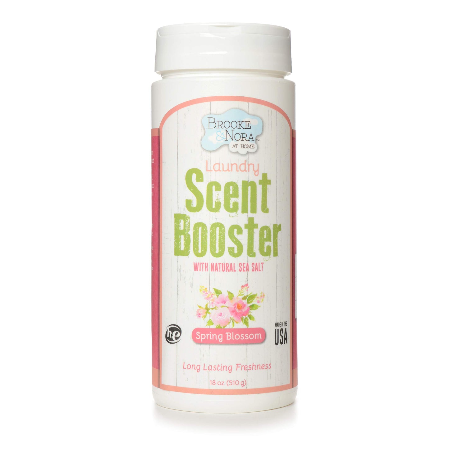 B&N All Natural Brooke & Nora At Home Laundry Scent Booster Made With Natural Sea Salt, Spring Blossom, 18 Ounce
