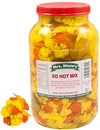 So Hot Mix-Spicy Pickled Cauliflower Florets Spicy Sliced Carrots Sliced Pickles And Yellow Hot Chilis A Vegan Snacks A Bulk 1 G