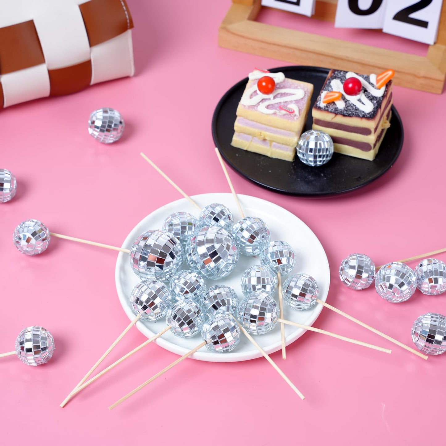 31Pcs Disco Ball Cake Toppers Happy Birthday Cake Topper 1970S Disco Ball Cake Picks Theme Cake Decor For Disco Theme Party Favo