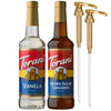 Torani Syrups Variety Pack, Brown Sugar Cinnamon & Vanilla, 25.4 Fl Oz Each, Pumps Included