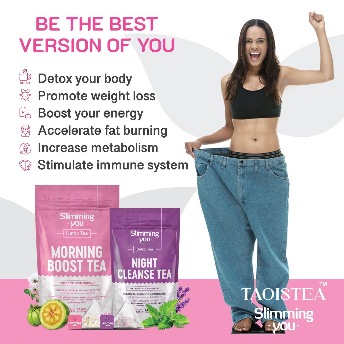 Detox Tea Night Cleanse Tea (2 Pack) - Herbal Tea Detox Cleanse For Weight Loss, Colon Cleanse And Digestive Health, All Natural