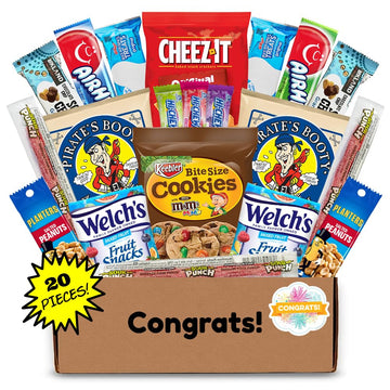 Hangry Kits Congratulations Gifts For Men And Women - Send-Congratulations Gift Basket Care Package To A Friend Or Loved One. De
