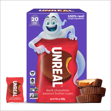 UNREAL Halloween Dark Chocolate Peanut Butter Cups, 10.6 OZ