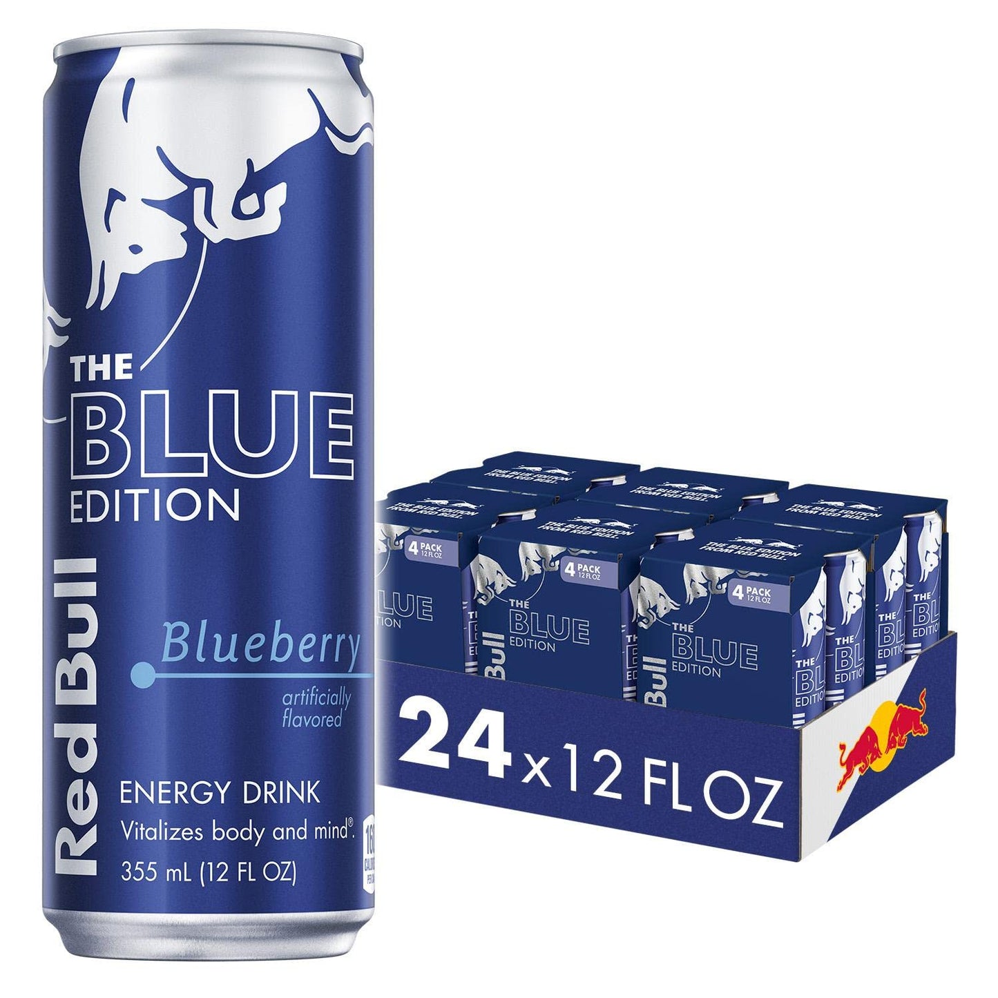 Red Bull Energy Drink The Blue Edition, 12 Fl oz, Pack of 6 (24 Ounce Total)