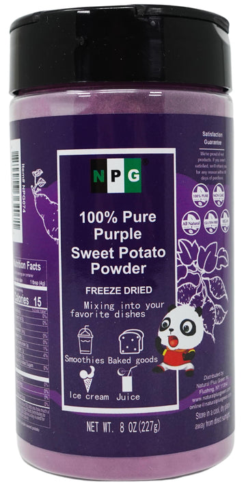 Npg 100% Pure Purple Sweet Potato Powder(Purple Yam Ube) 8 Ounces, All Natural Purple Dry Food Coloring Powder For Baking, Smoothies, Pasta, Tortillas, Vegan Gluten Free Non-Gmo